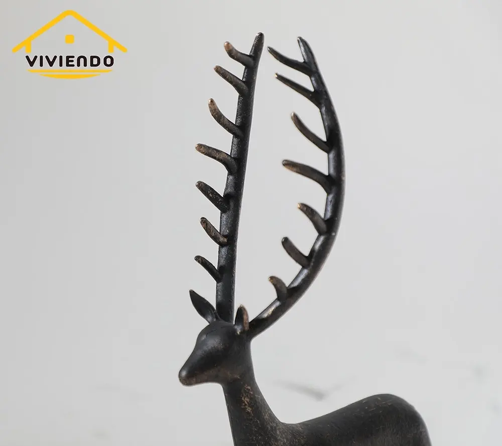 Viviendo Tin Decorative Deer Art Sculpture