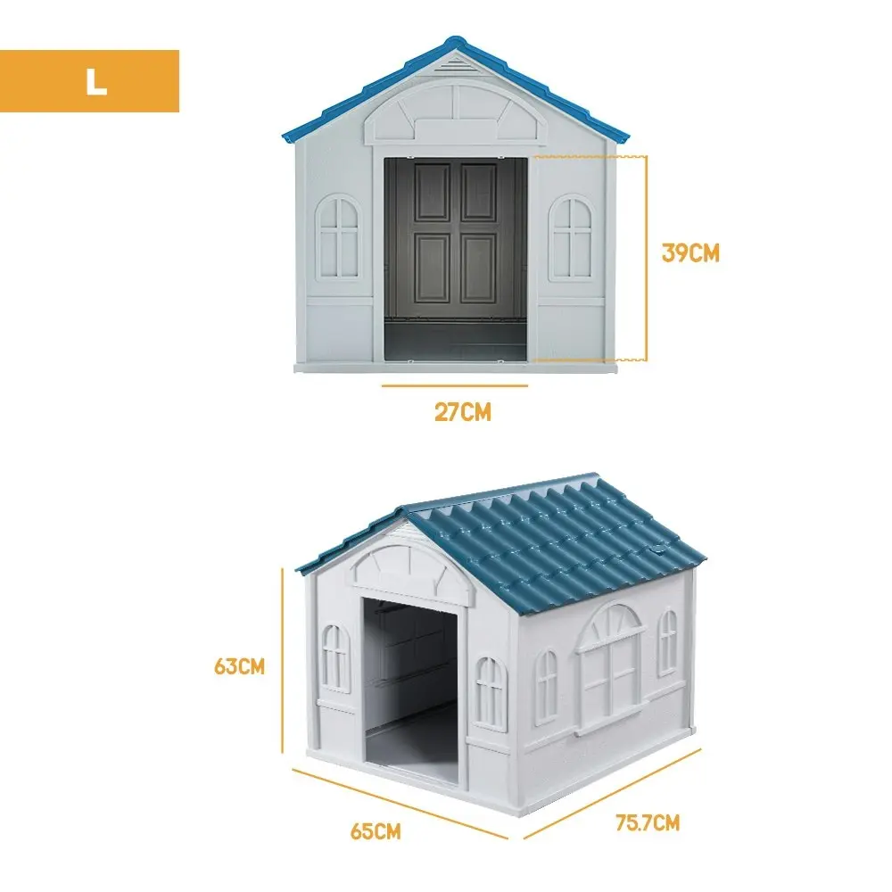 Furbulous Dog House and Indoor Outdoor Heavy Duty Dog Kennel - Tiled Roof