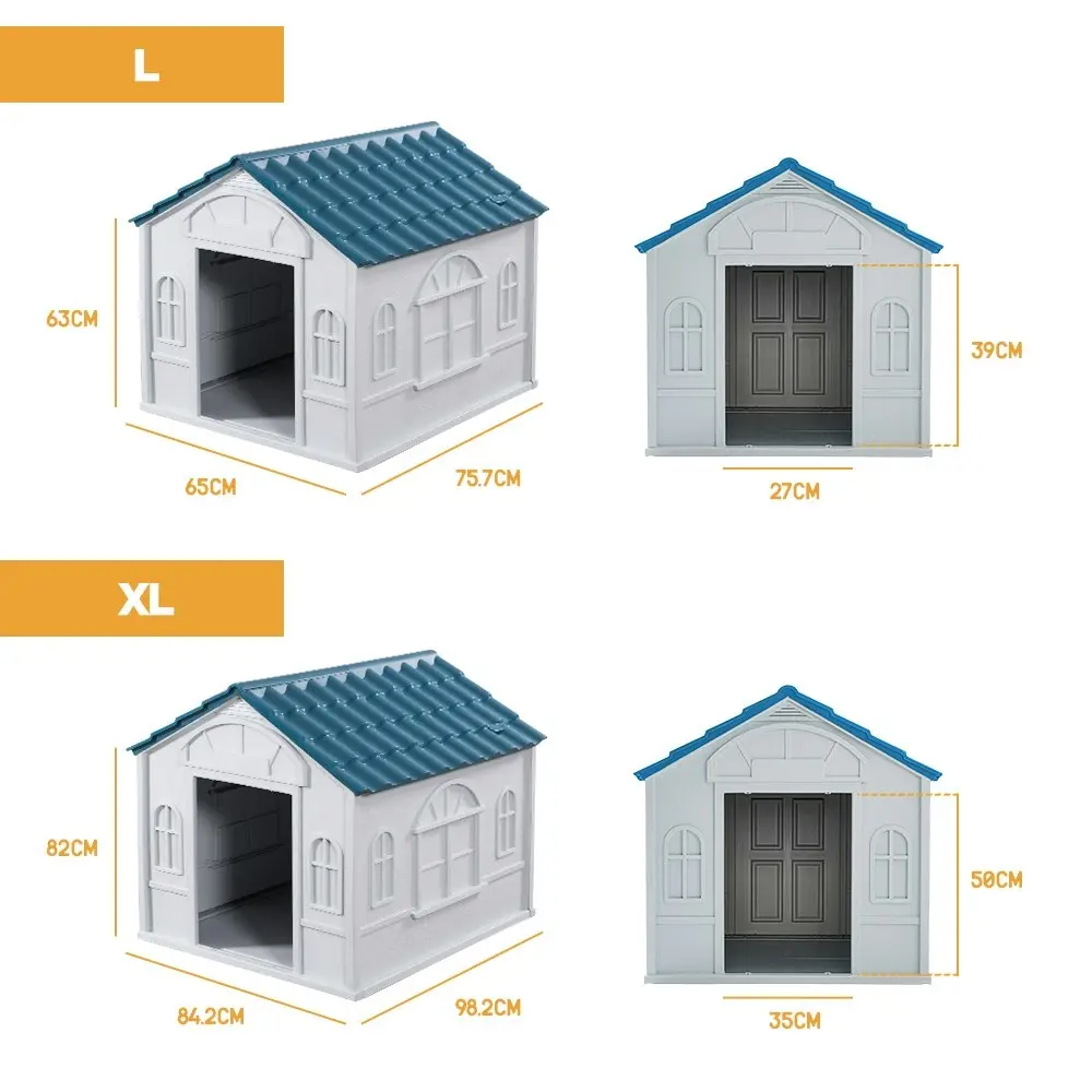 Furbulous Dog House and Indoor Outdoor Heavy Duty Dog Kennel - Tiled Roof