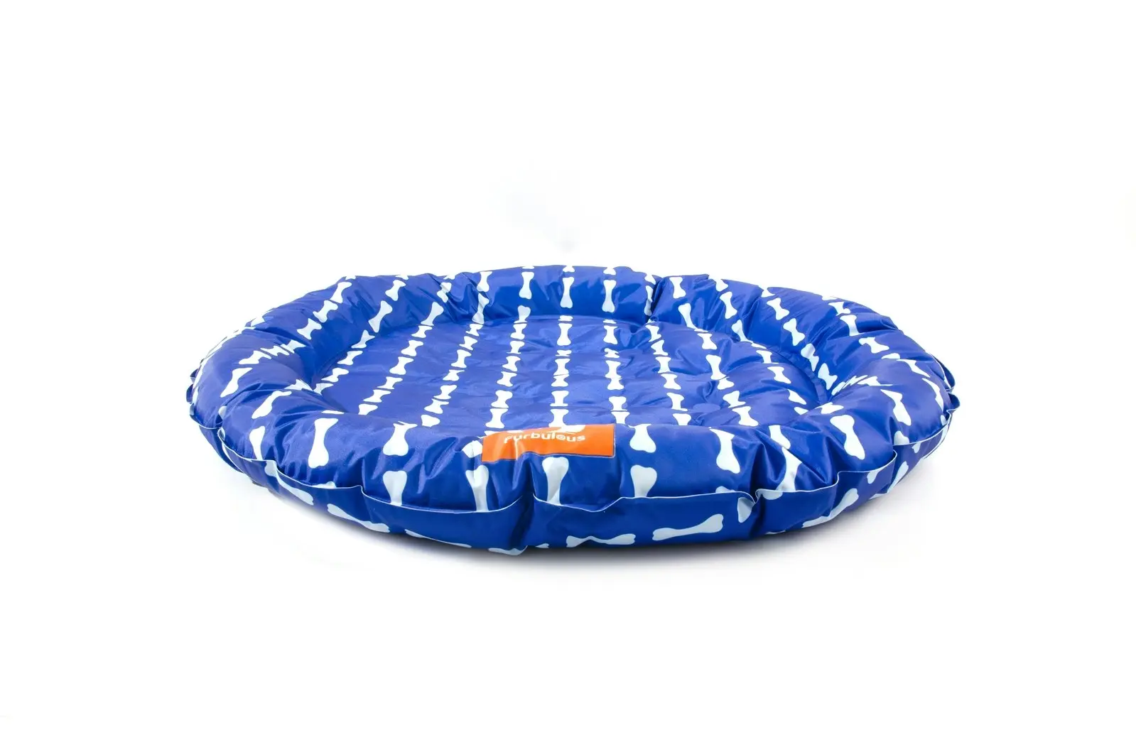 Furbulous 86cm Round Pet Cooling Bed Dog or Cat Non-Toxic Cooling Mat for Summer - Blue