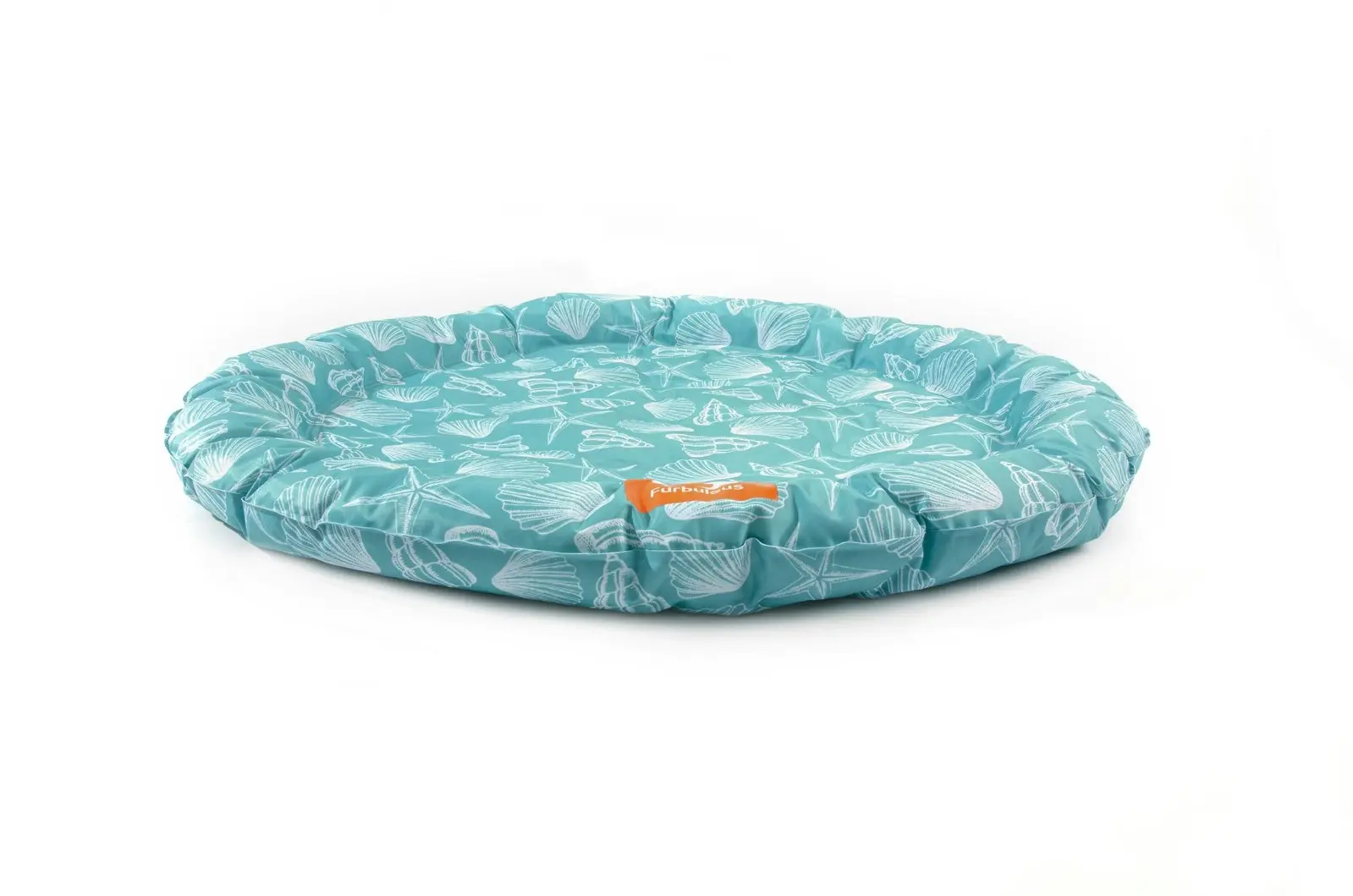 Furbulous 86cm Round Pet Cooling Bed Dog or Cat Non-Toxic Cooling Mat for Summer - Green