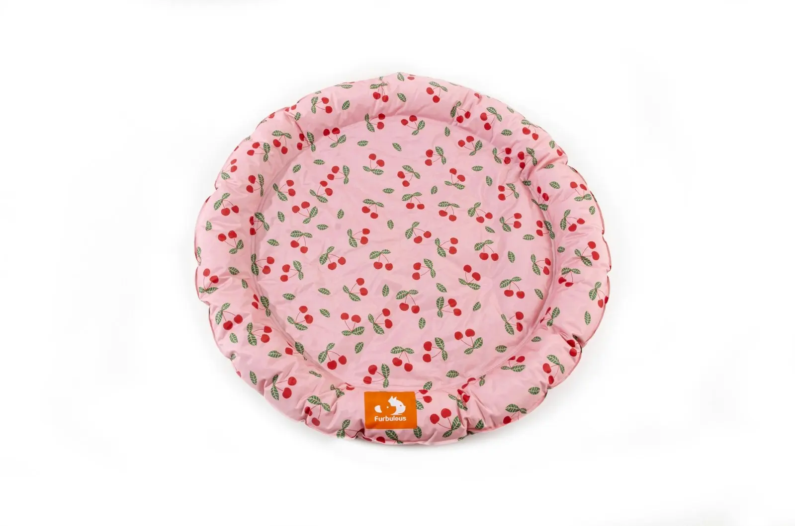 Furbulous 86cm Round Pet Cooling Bed Dog or Cat Non-Toxic Cooling Mat for Summer Pink