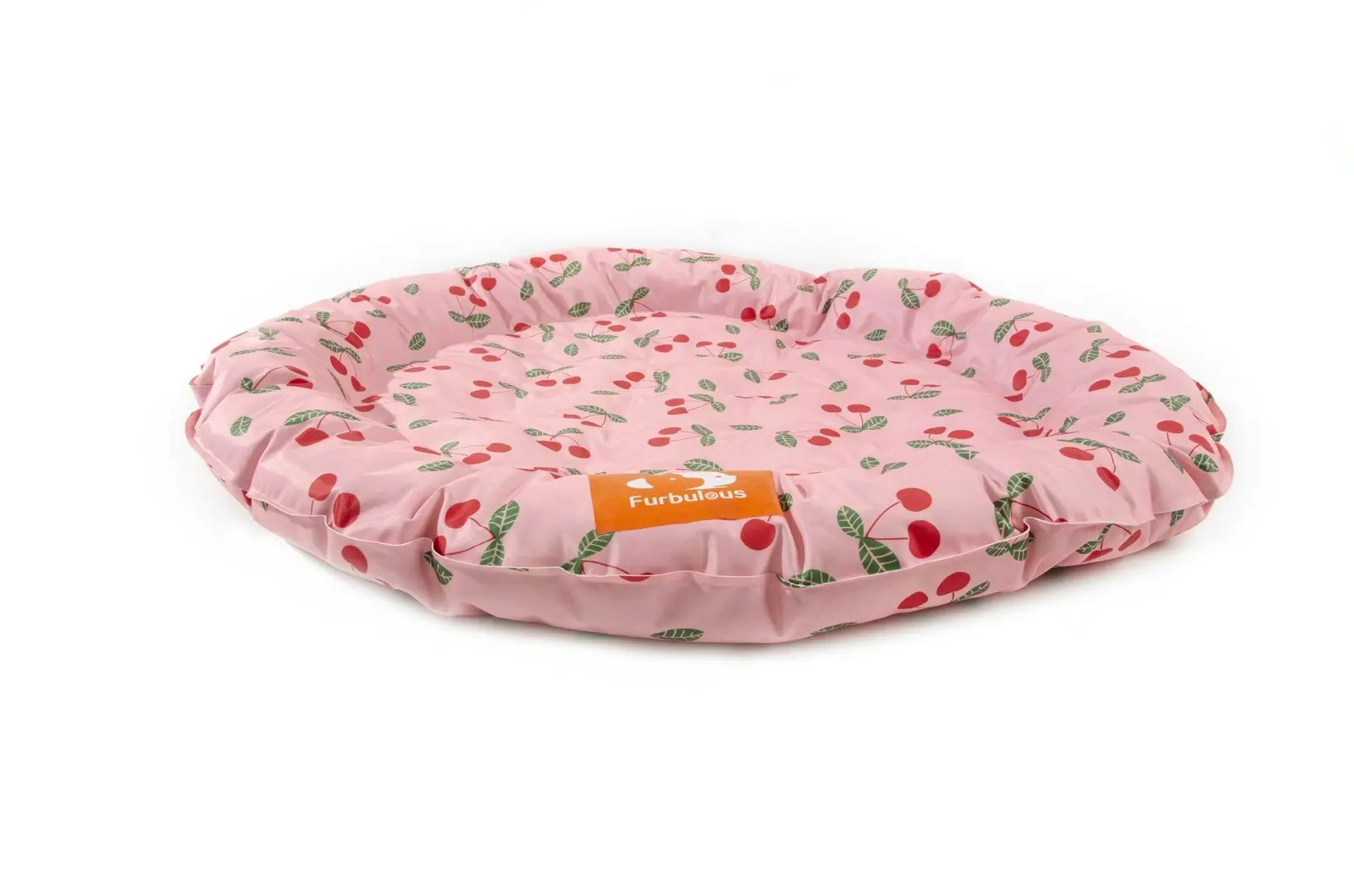 Furbulous 86cm Round Pet Cooling Bed Dog or Cat Non-Toxic Cooling Mat for Summer Pink