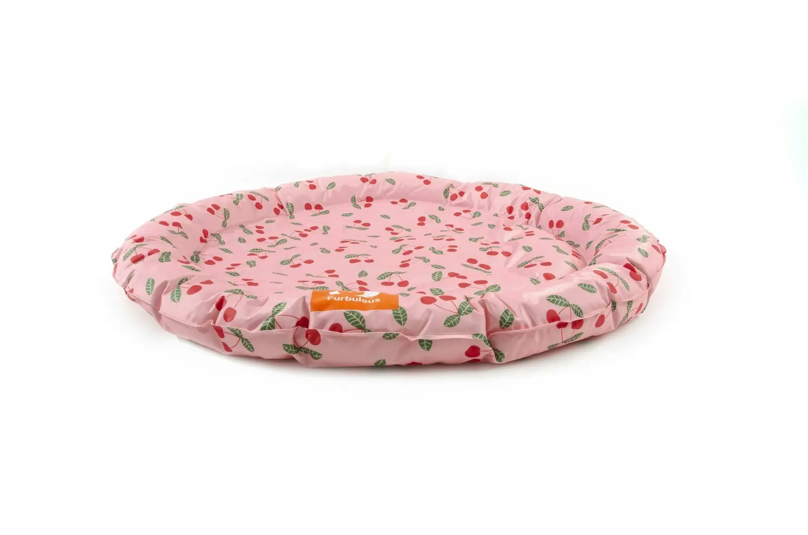 Furbulous 86cm Round Pet Cooling Bed Dog or Cat Non-Toxic Cooling Mat for Summer Pink