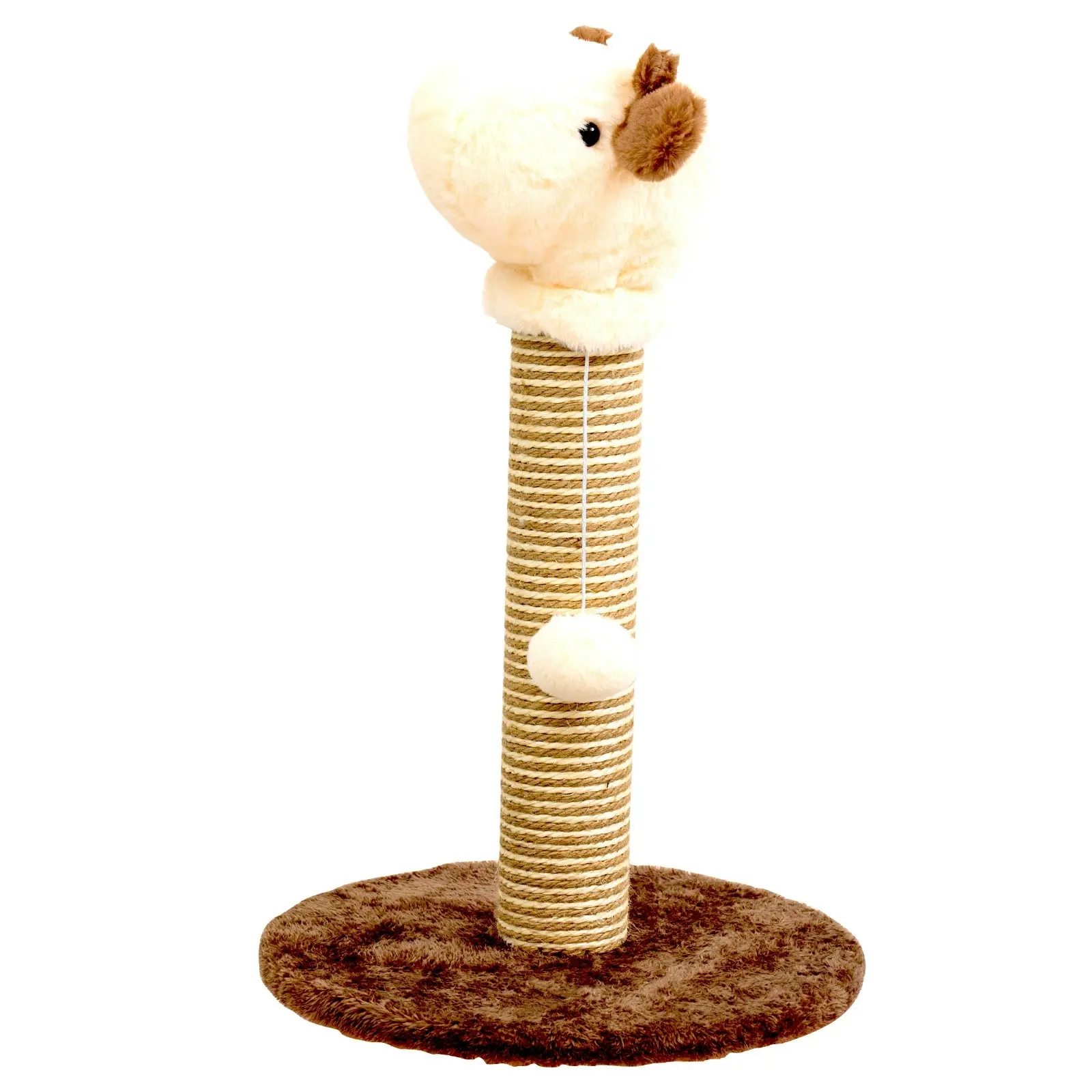 Furbulous Giraffe Cat Scratching Post Sisal Vertical Cat Scratcher Toy