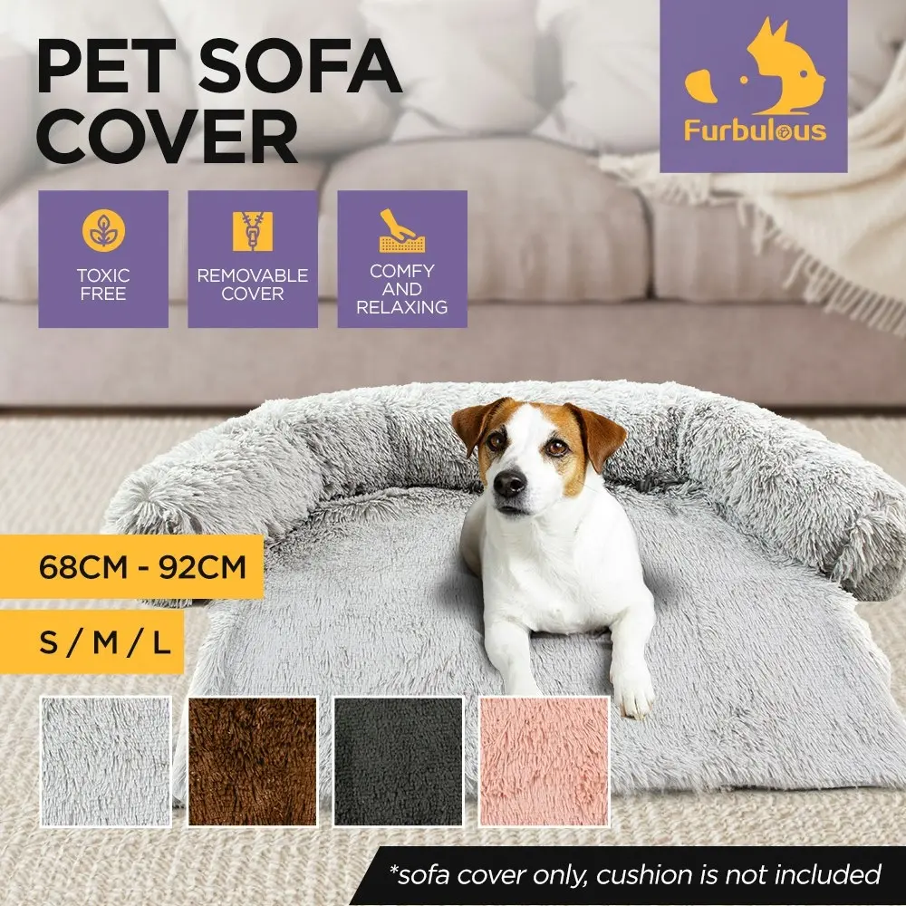 Furbulous Medium Pet Protector Dog Sofa Cover in Brown - Medium - 80cm x 80cm