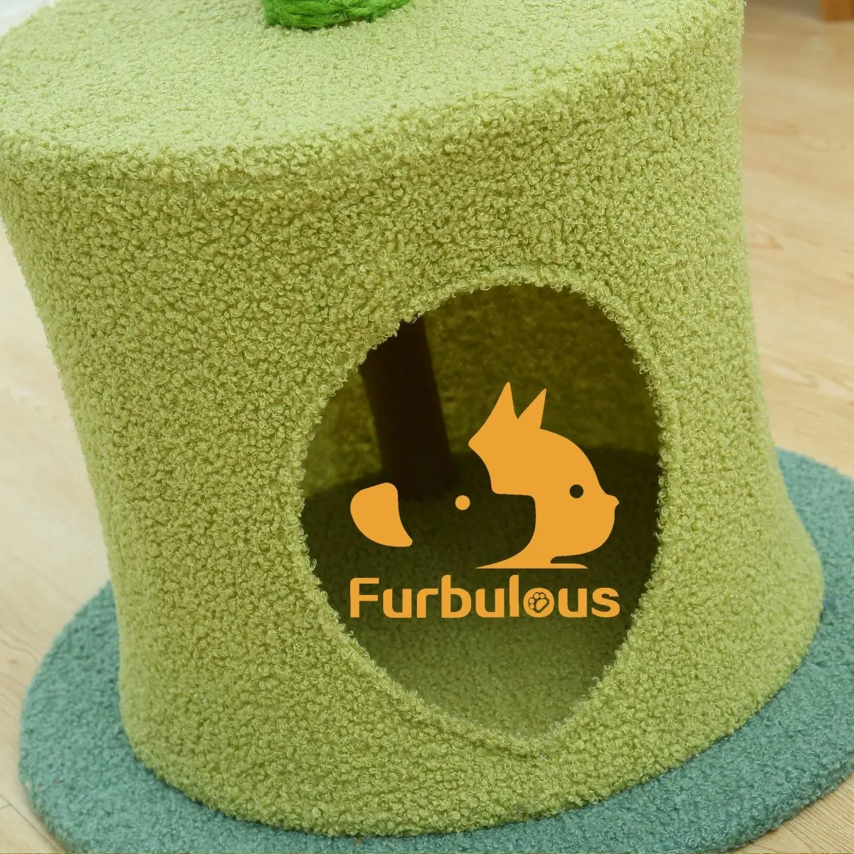 Furbulous Sunflower Cat Tree scratching Post and Cat Tower with Hideaway