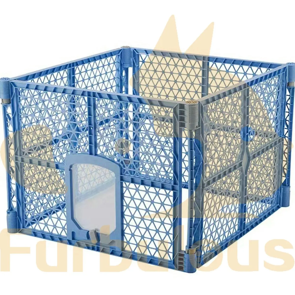 Furbulous Extendable 4 Panel Pet Dog Playpen and Puppy Exercise Cage Enclosure Fence Play Pen