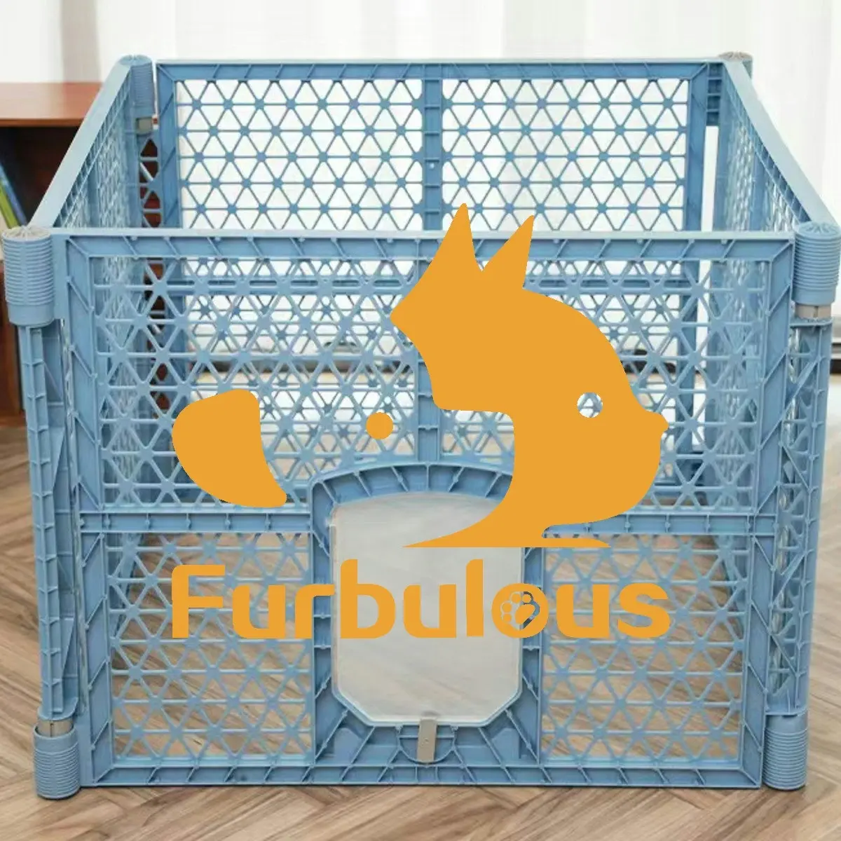 Furbulous Extendable 4 Panel Pet Dog Playpen and Puppy Exercise Cage Enclosure Fence Play Pen