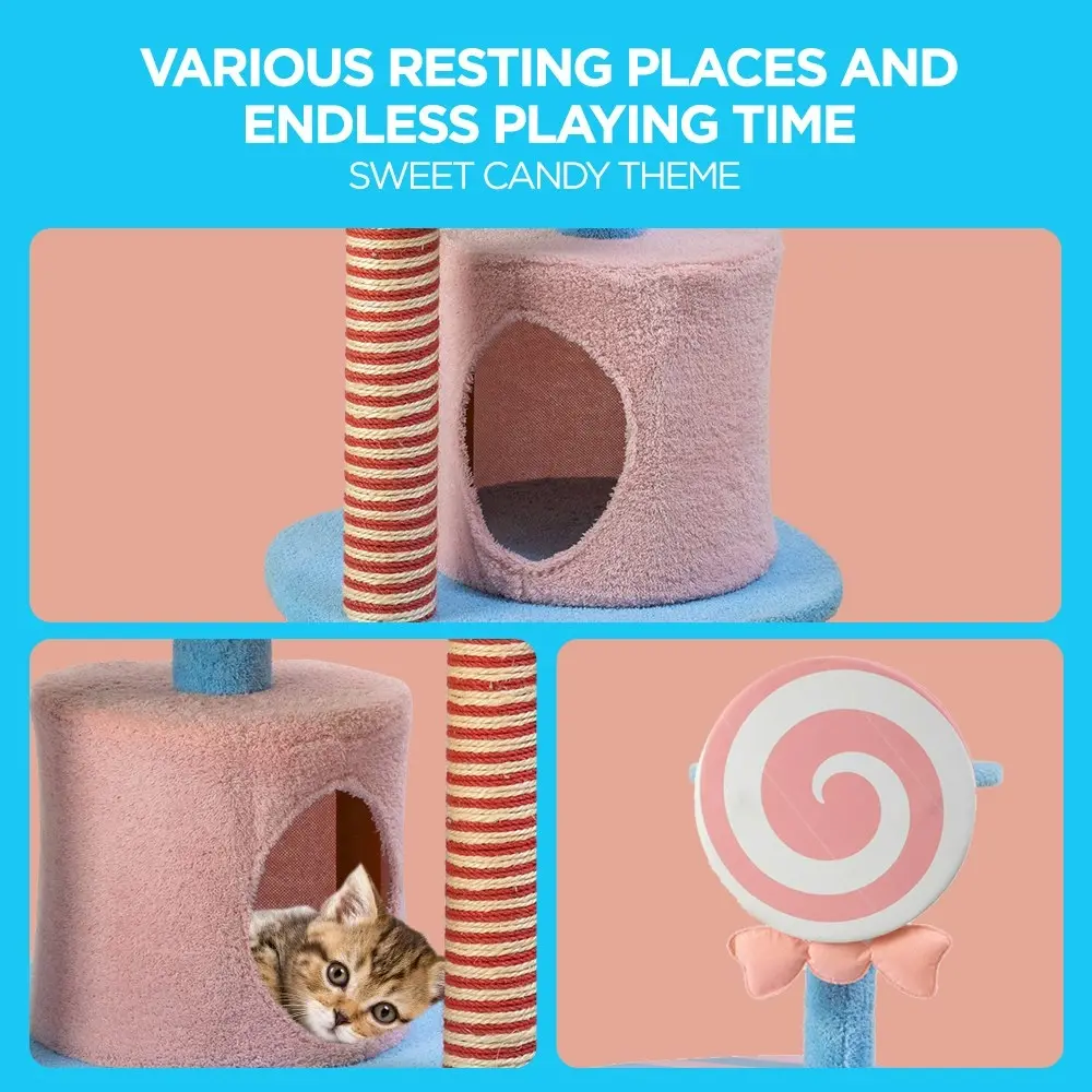 Furbulous 96cm Lollipop Style Cat Tree Tower & Scratching Post