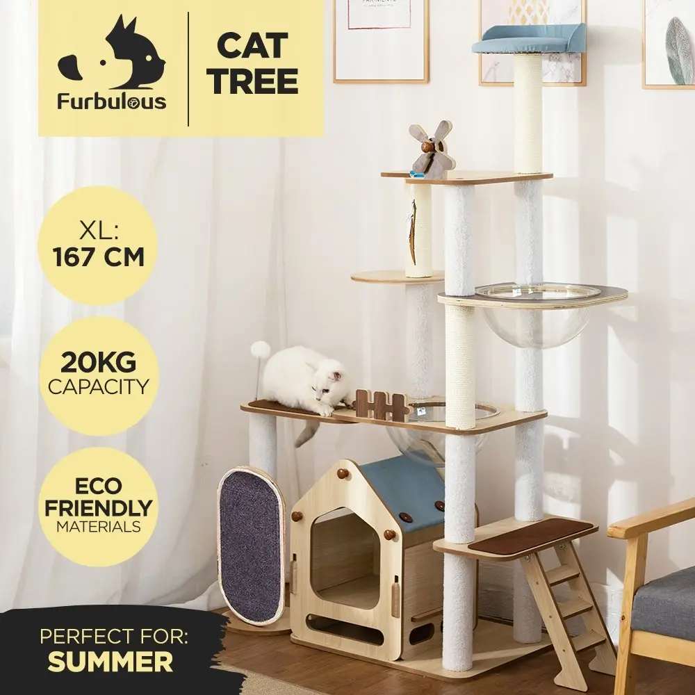 Furbulous 1.67cm Cat Tree Mega Cat Tower and Scratching Post - Windmill style