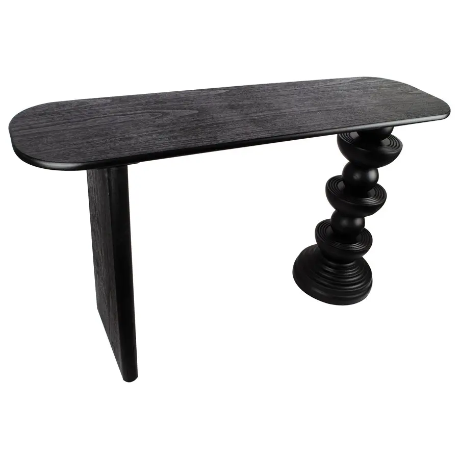 Willow & Silk Wooden 140cm Black Avoca Console/Side Table