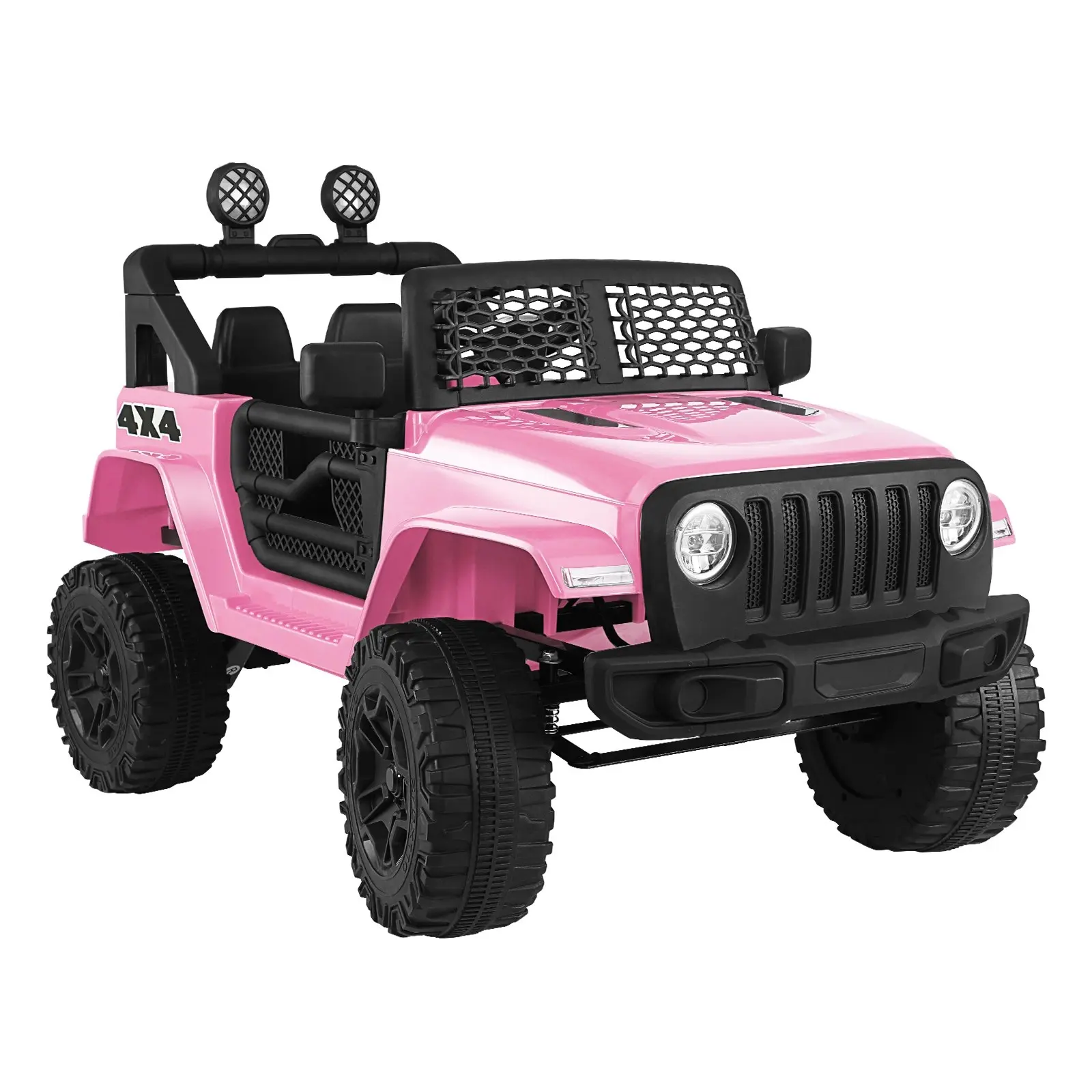 Mazam Kids Ride On Car Jeep Pink Electric Vehicle Toy Remote Cars Gift 12V LED Light