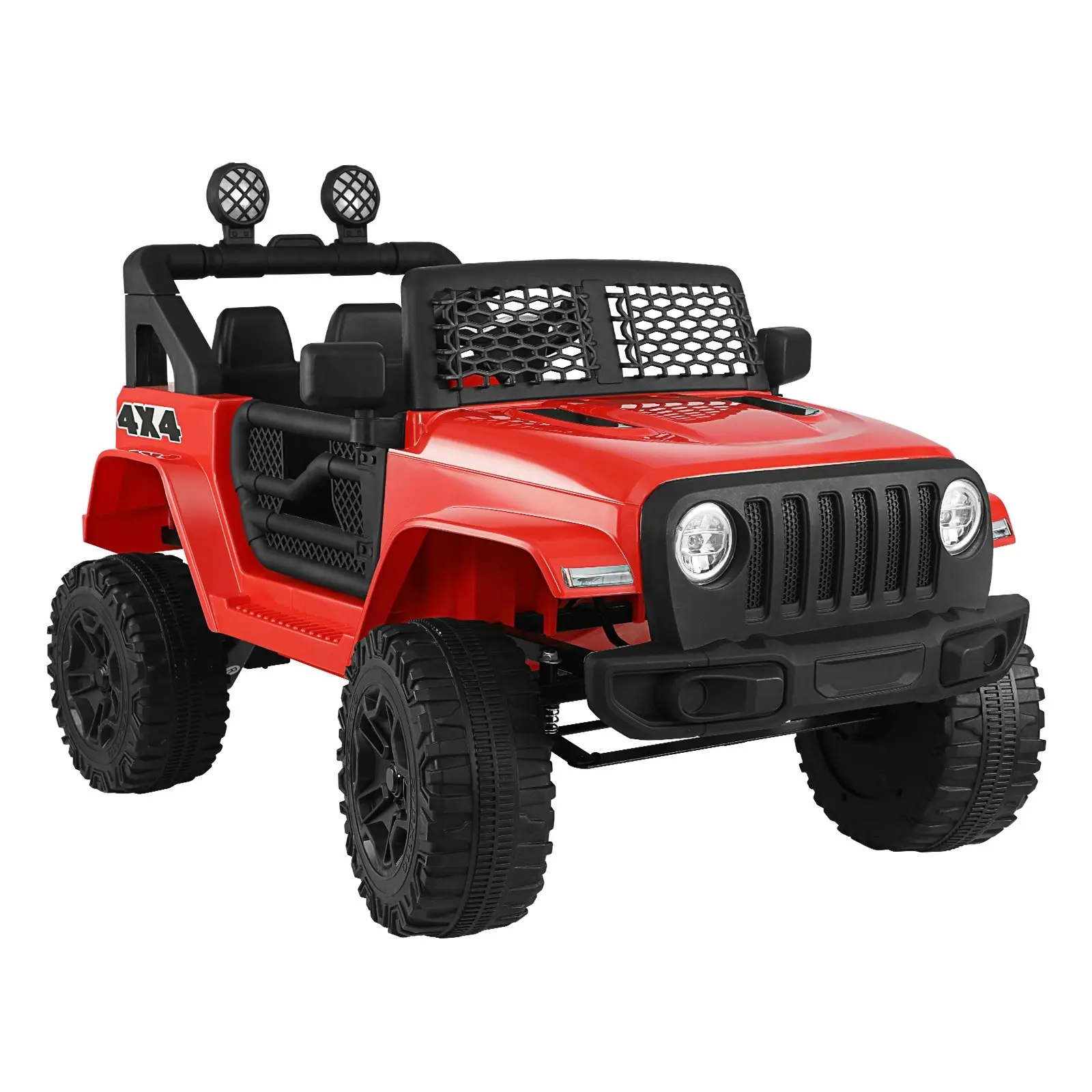 Mazam Ride On Car Red Electric Jeep Toy Remote Cars Kids Gift MP3 LED lights 12V