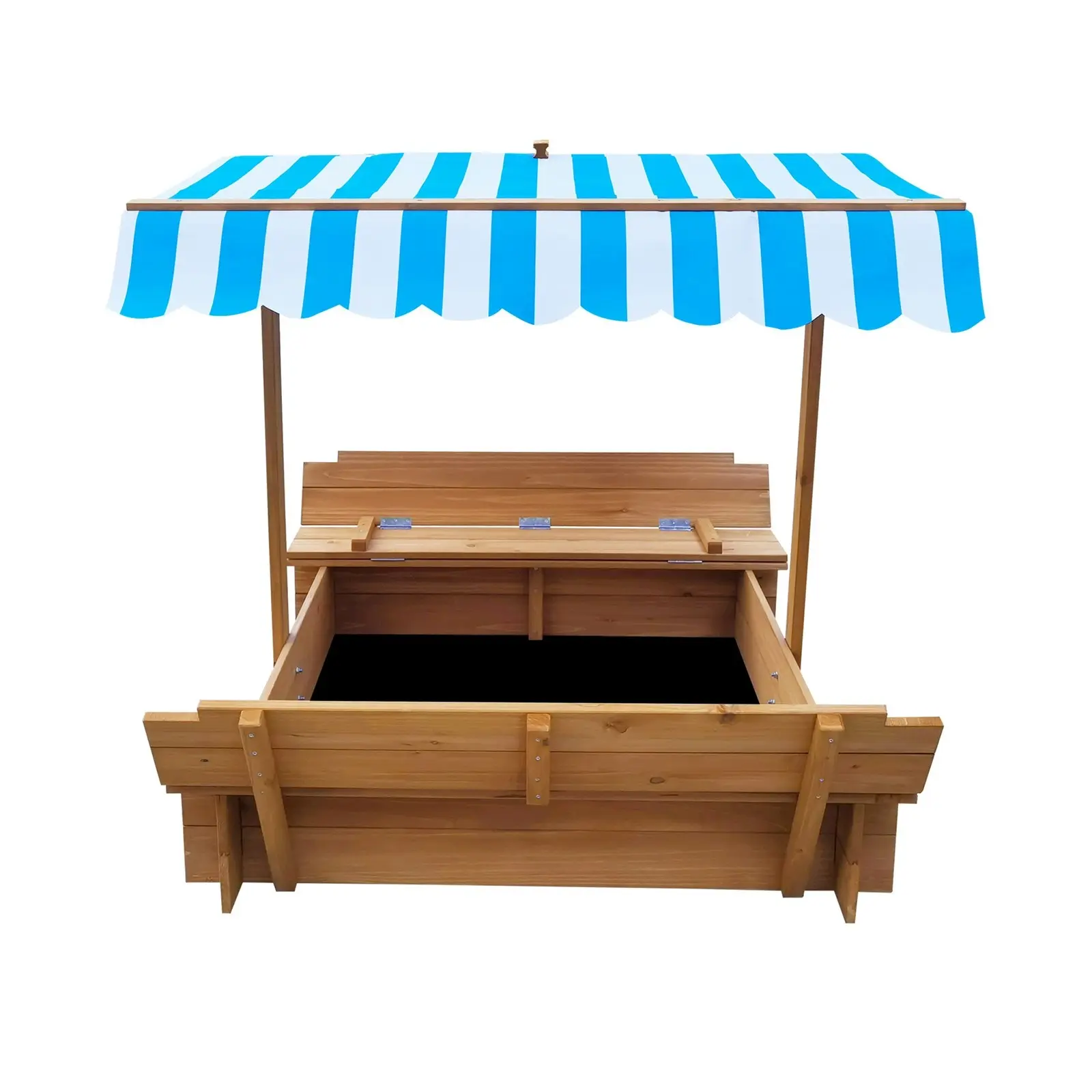 Mazam Kids Sandpit Outdoor Toys Wooden Sandbox Beach Play Box Children Canopy