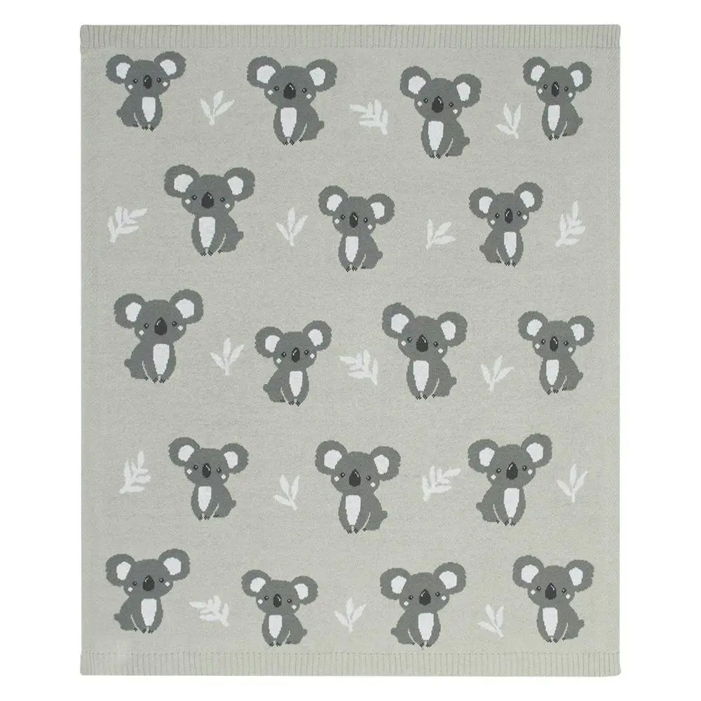 Living Textiles | Australiana Baby Blanket - Koala/Grey