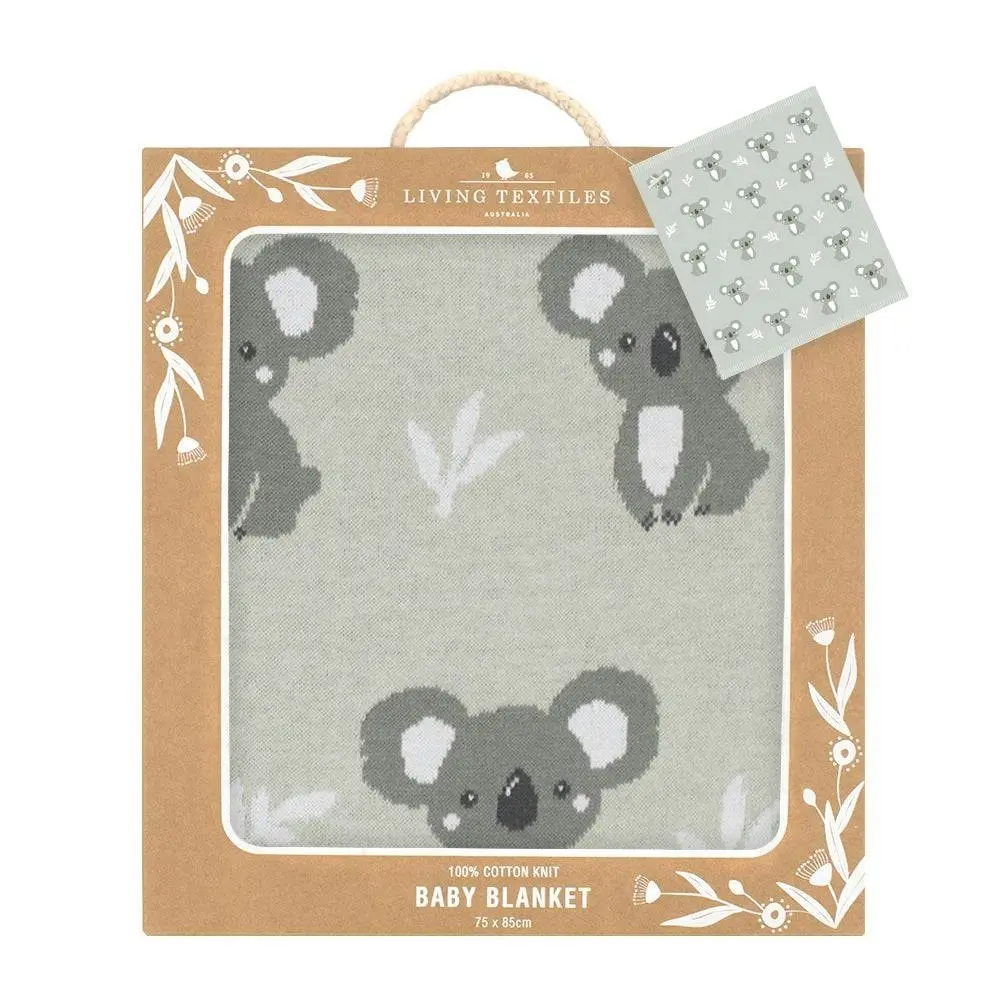 Living Textiles | Australiana Baby Blanket - Koala/Grey