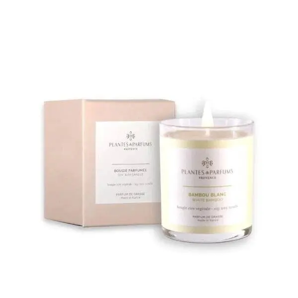 Plantes & Parfums | 75g Handcrafted Perfumed Candle - White Bamboo