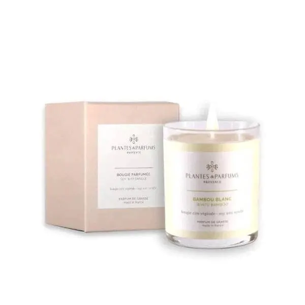 Plantes & Parfums | 180g Handcrafted Perfumed Candle - White Bamboo