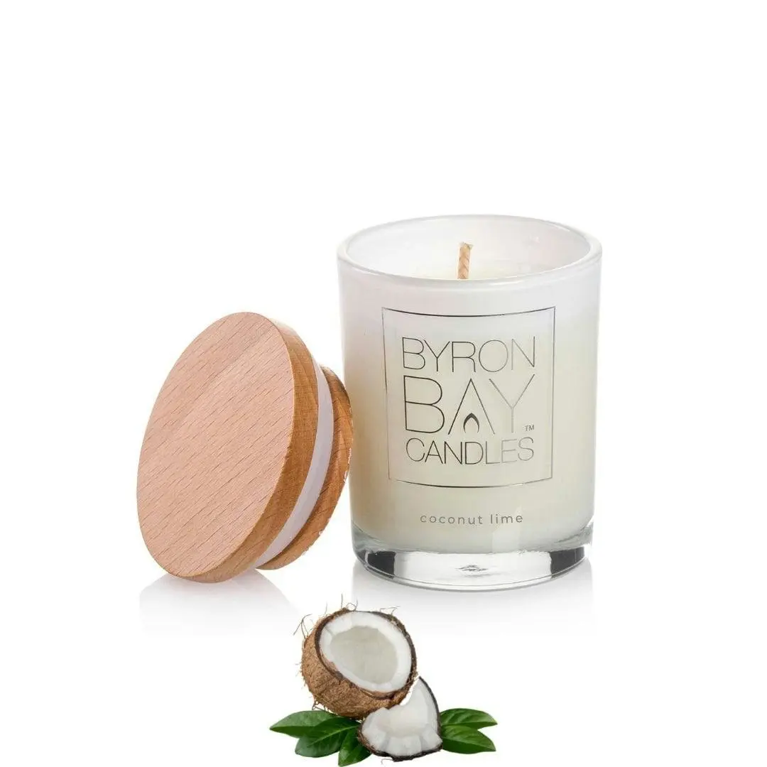 Byron Bay Candles | Scented Pure Soy Candle - 18 Hours - Coconut Lime