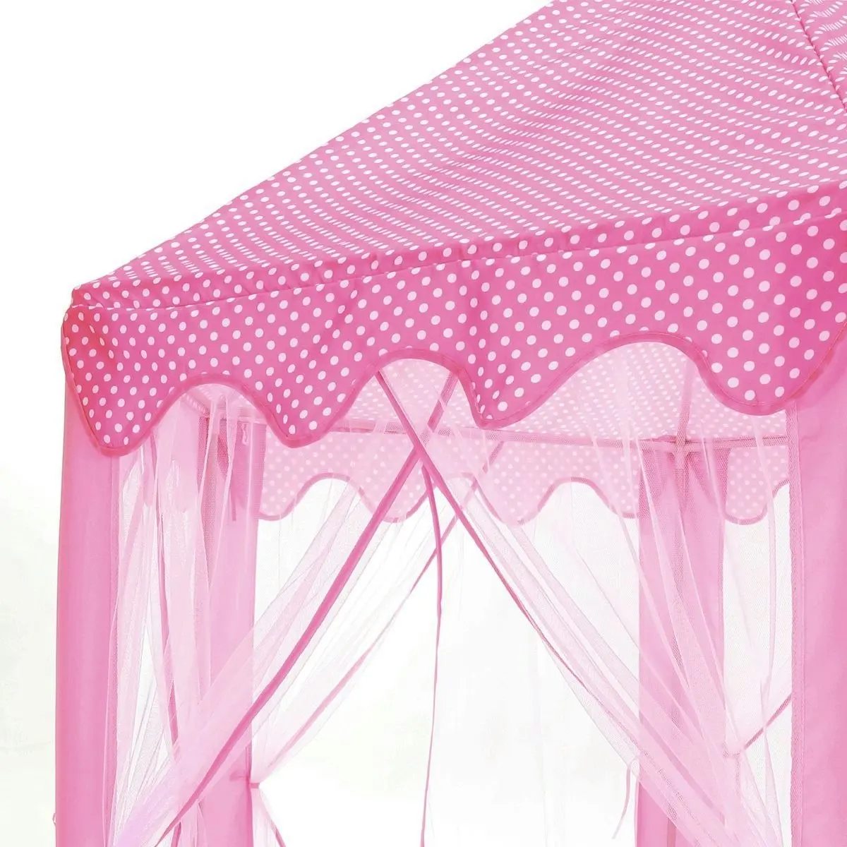 Ausway Kids Princess Castle Play Tent Hexagonal Play House Outdoor Indoor Playhouse Pink