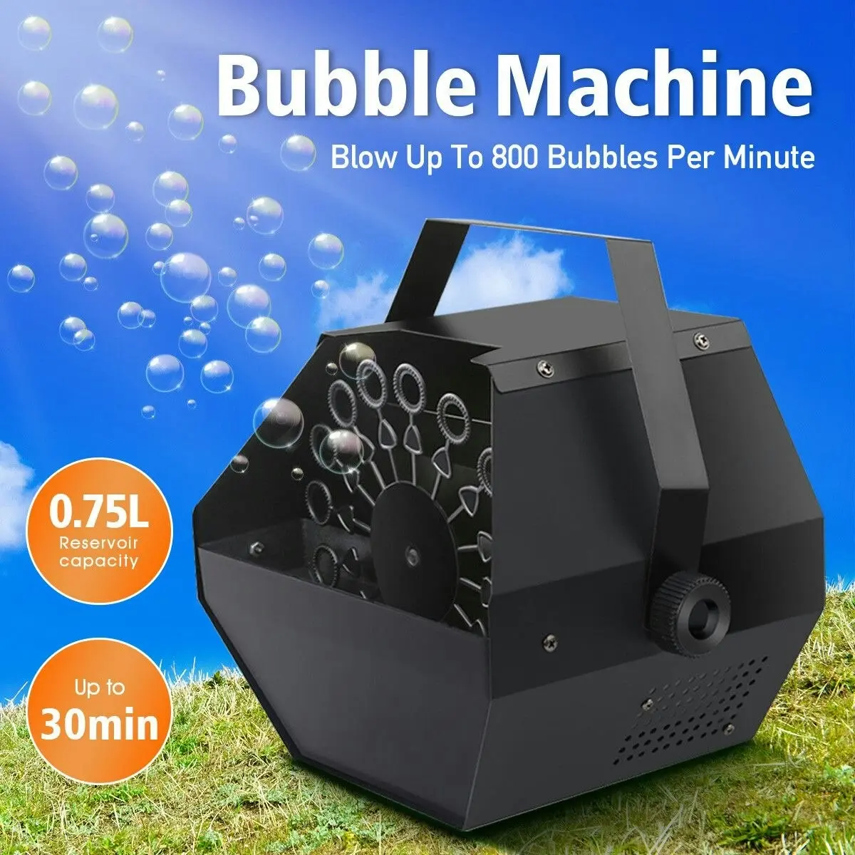 Ausway Portable Bubble Machine Electric Auto Bubbling Maker Party Supplies Birthday Decoration