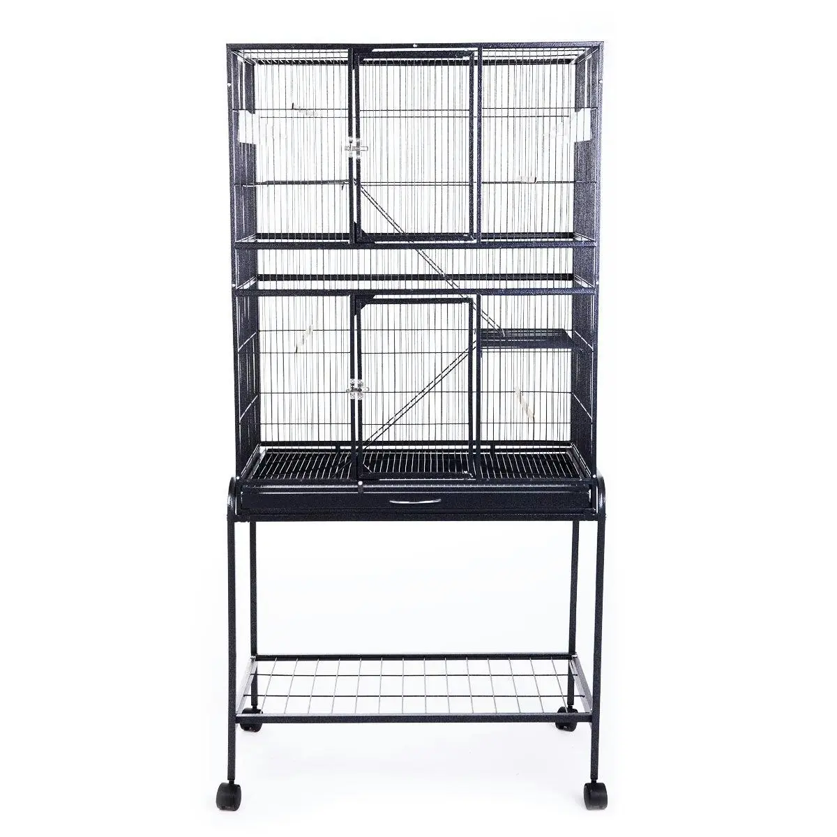 Ausway Large Space Cage on Wheels for Birds Parrot