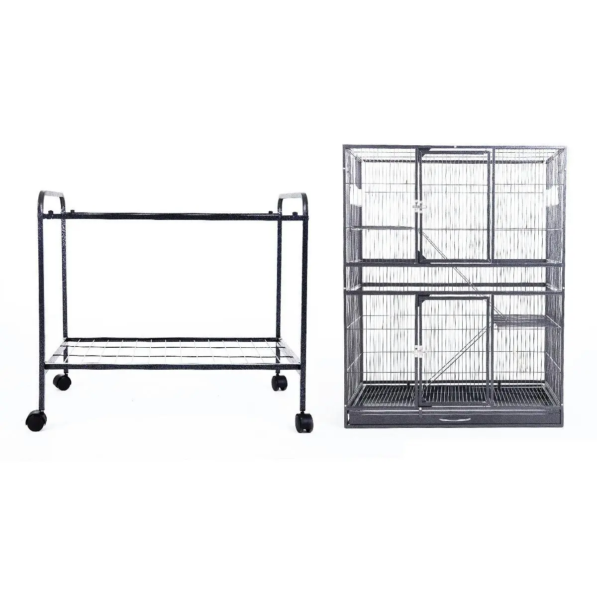 Ausway Large Space Cage on Wheels for Birds Parrot