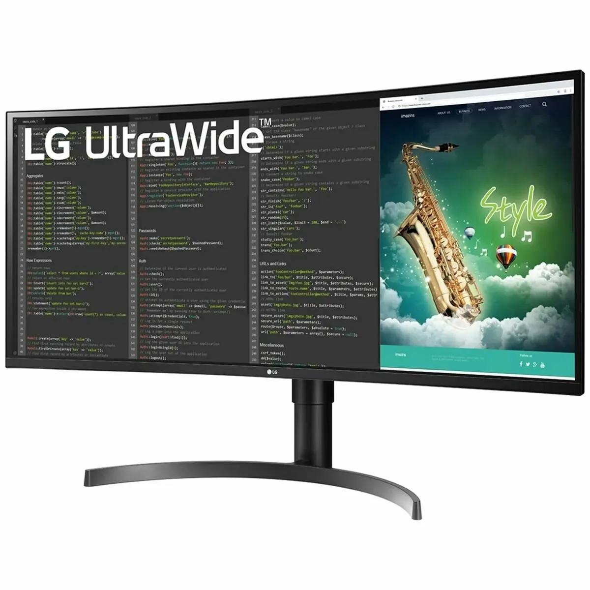 LG 35 Inch UltraWide QHD HDR VA Curved Monitor