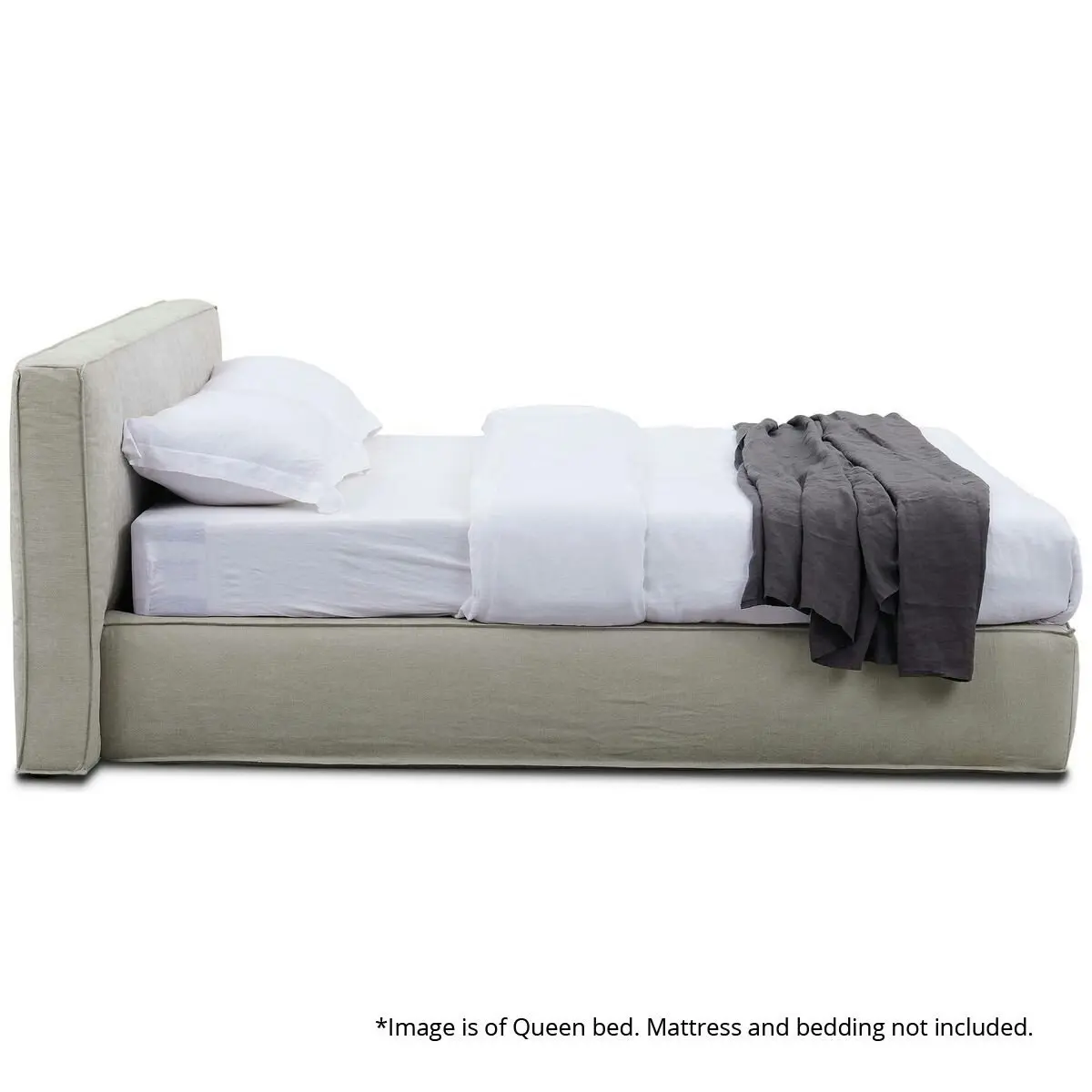 Kalona MONTEVERDE King Bed Base & Bedhead Pearl