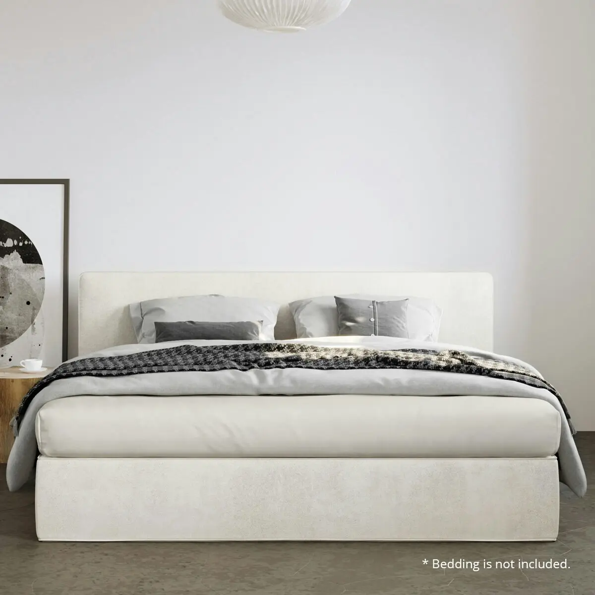 Kalona MONTEVERDE King Bed Base & Bedhead Pearl