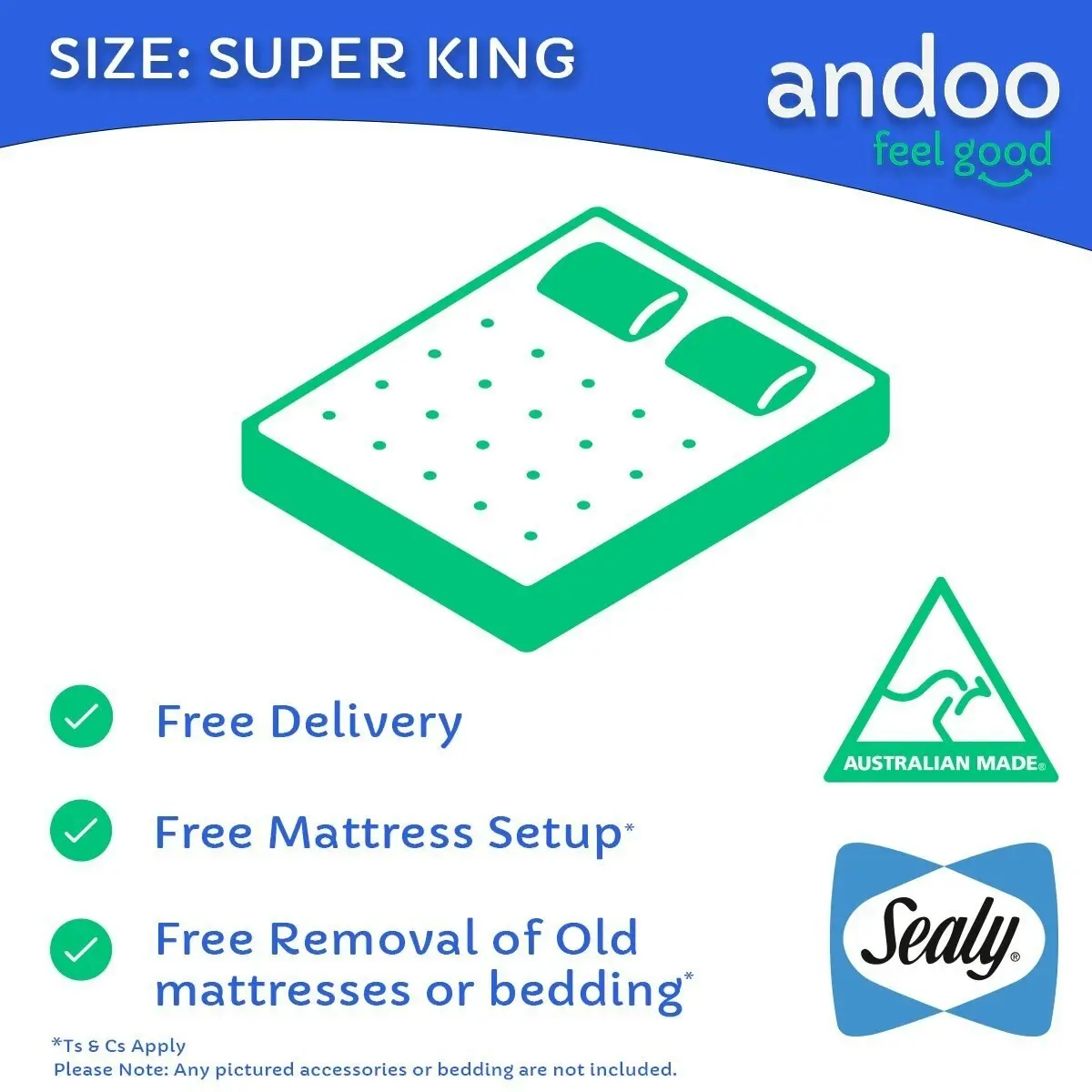 Sealy Posturepedic Summer Flex Plush Super King Mattress -