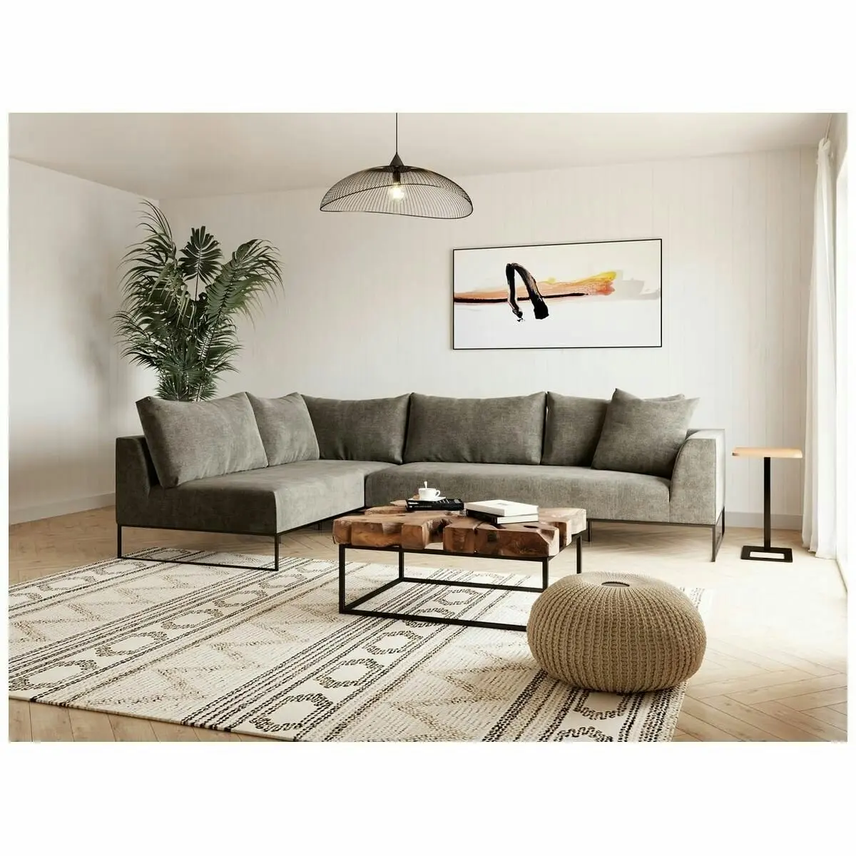 Kalona Vaeroy Modular Four Seater Right Facing Sofa Pewter