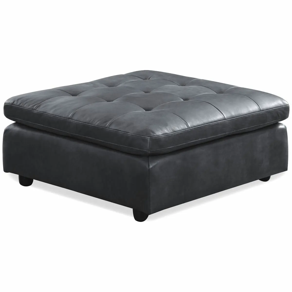 Kalona Milan Three Seater Charcoal Leather Lounge