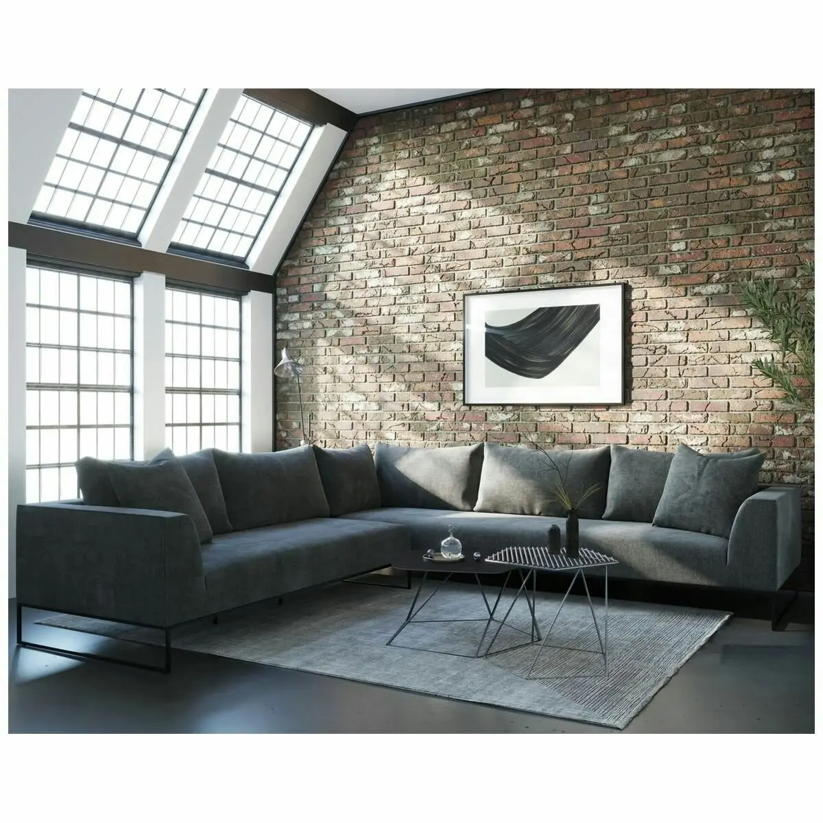 Kalona Vaeroy Modular Six Seater Left Facing Sofa Pewter