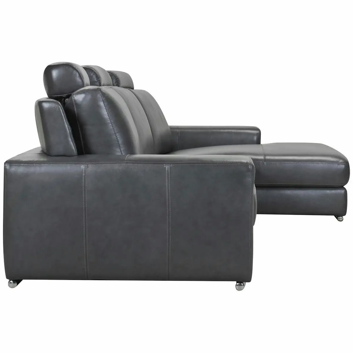 Kalona Ahlbeck Anthracite Three Seater Left Facing Chaise Sofa