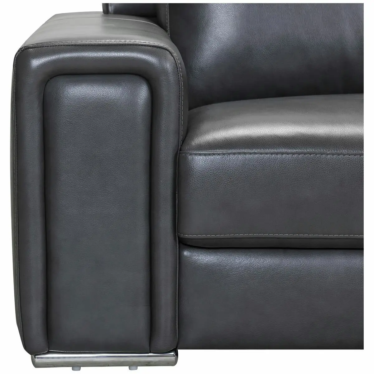 Kalona Ahlbeck Anthracite Three Seater Left Facing Chaise Sofa