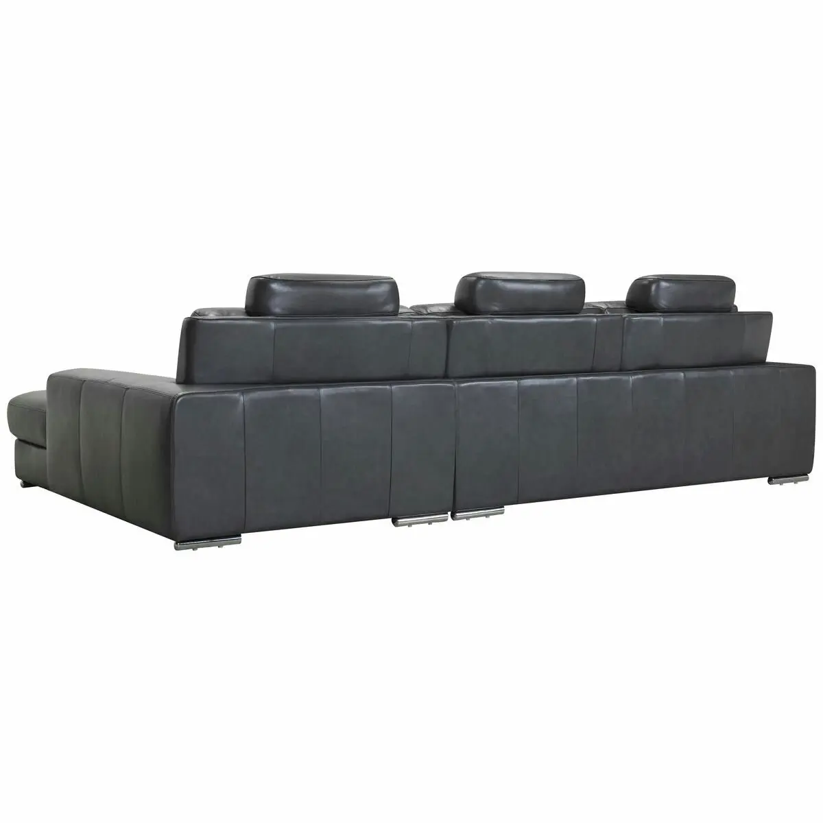 Kalona Ahlbeck Anthracite Three Seater Left Facing Chaise Sofa