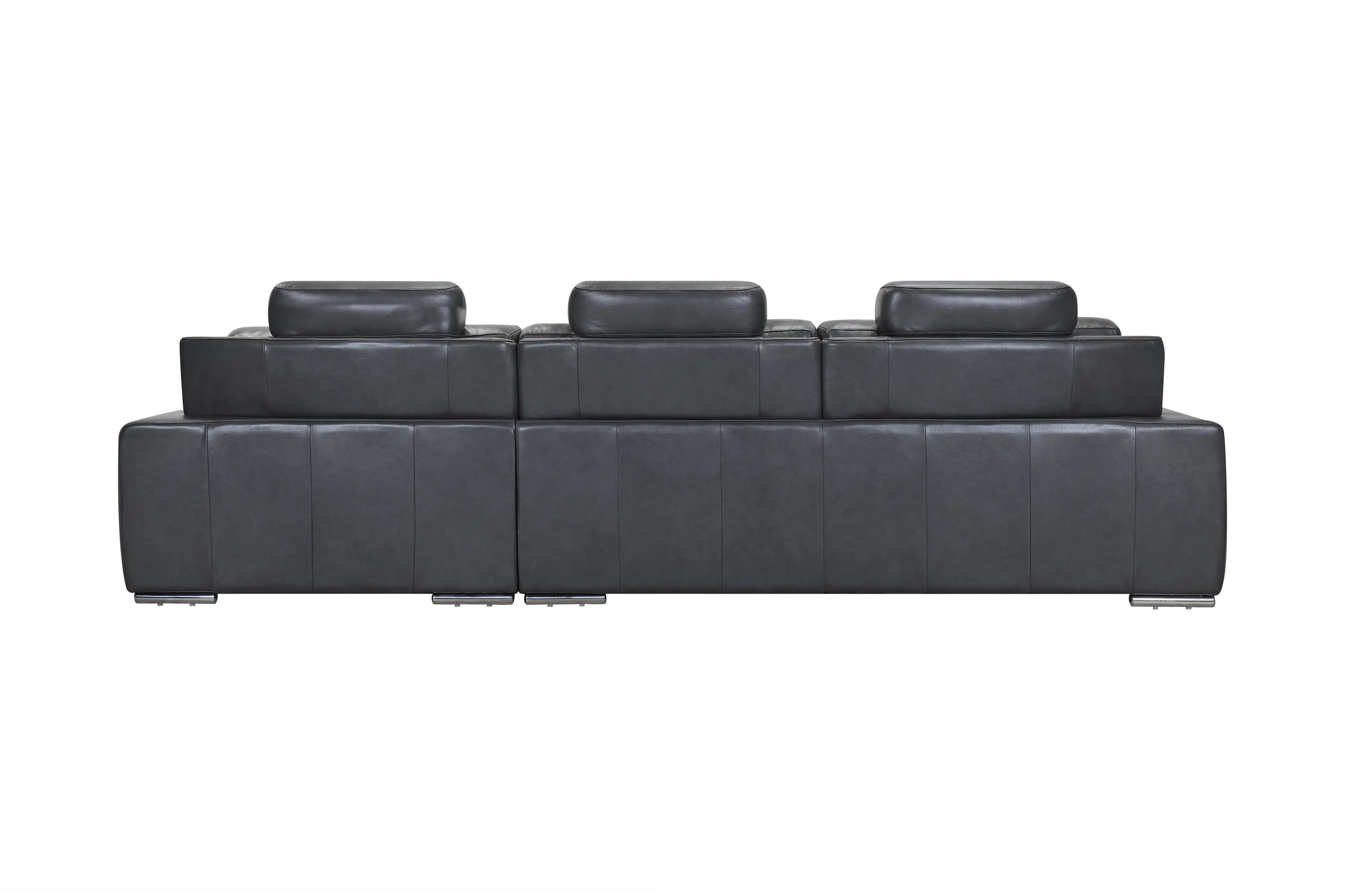 Kalona Ahlbeck Anthracite Three Seater Left Facing Chaise Sofa