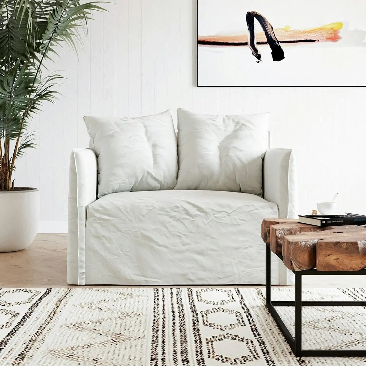 Kalona KAUAI Two Seater Sofa Salt