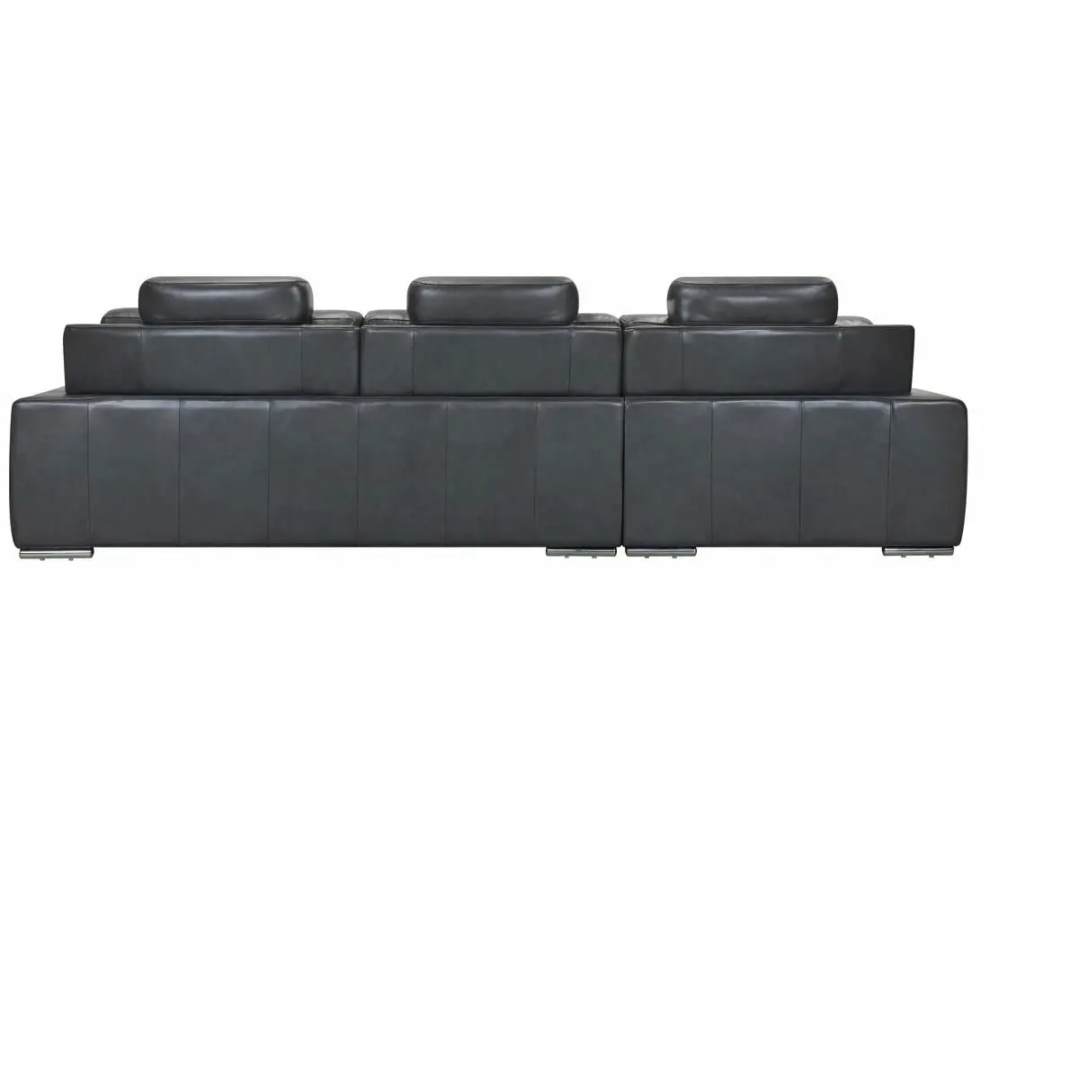 Kalona Ahlbeck Anthracite Three Seater Right Facing Chaise Sofa