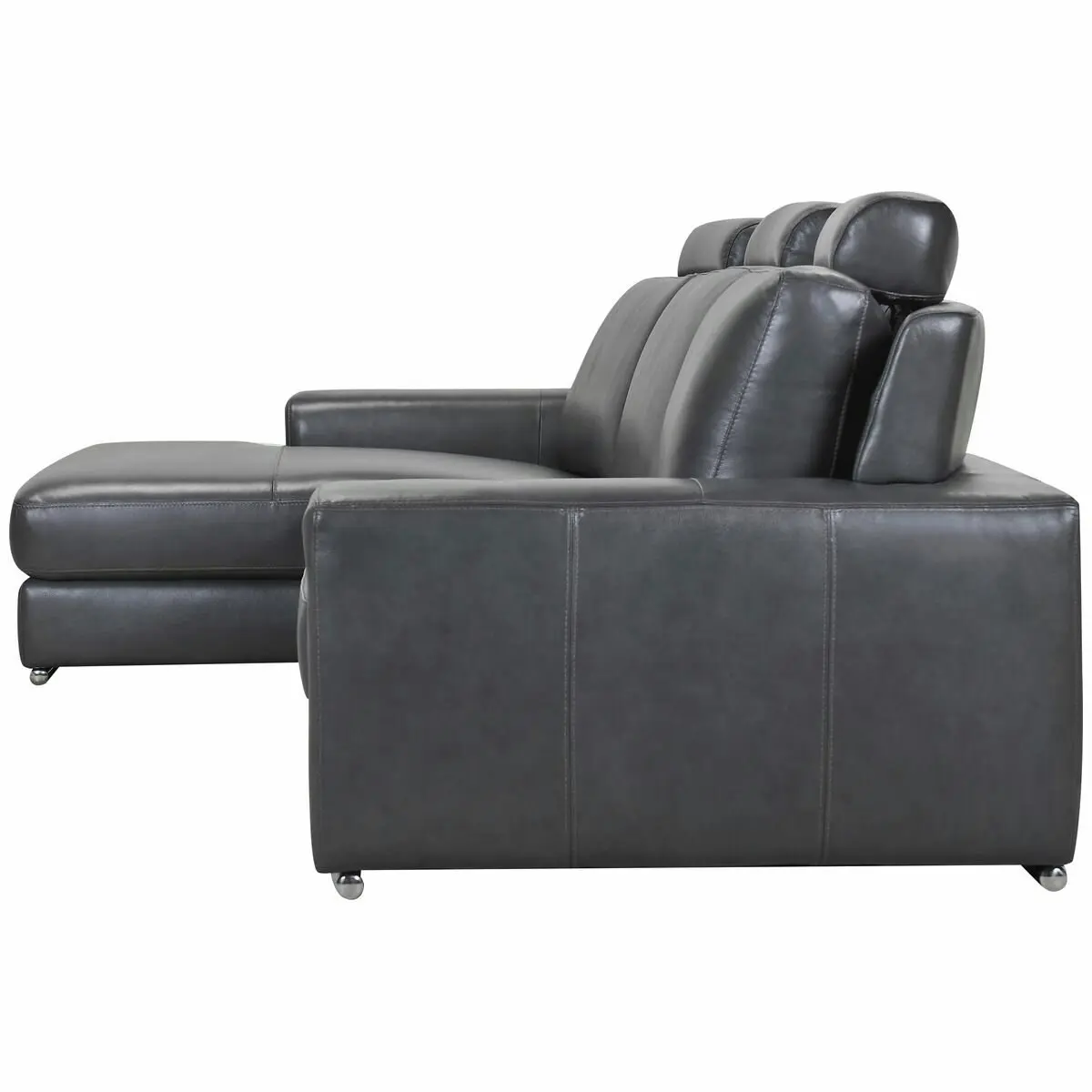 Kalona Ahlbeck Anthracite Three Seater Right Facing Chaise Sofa