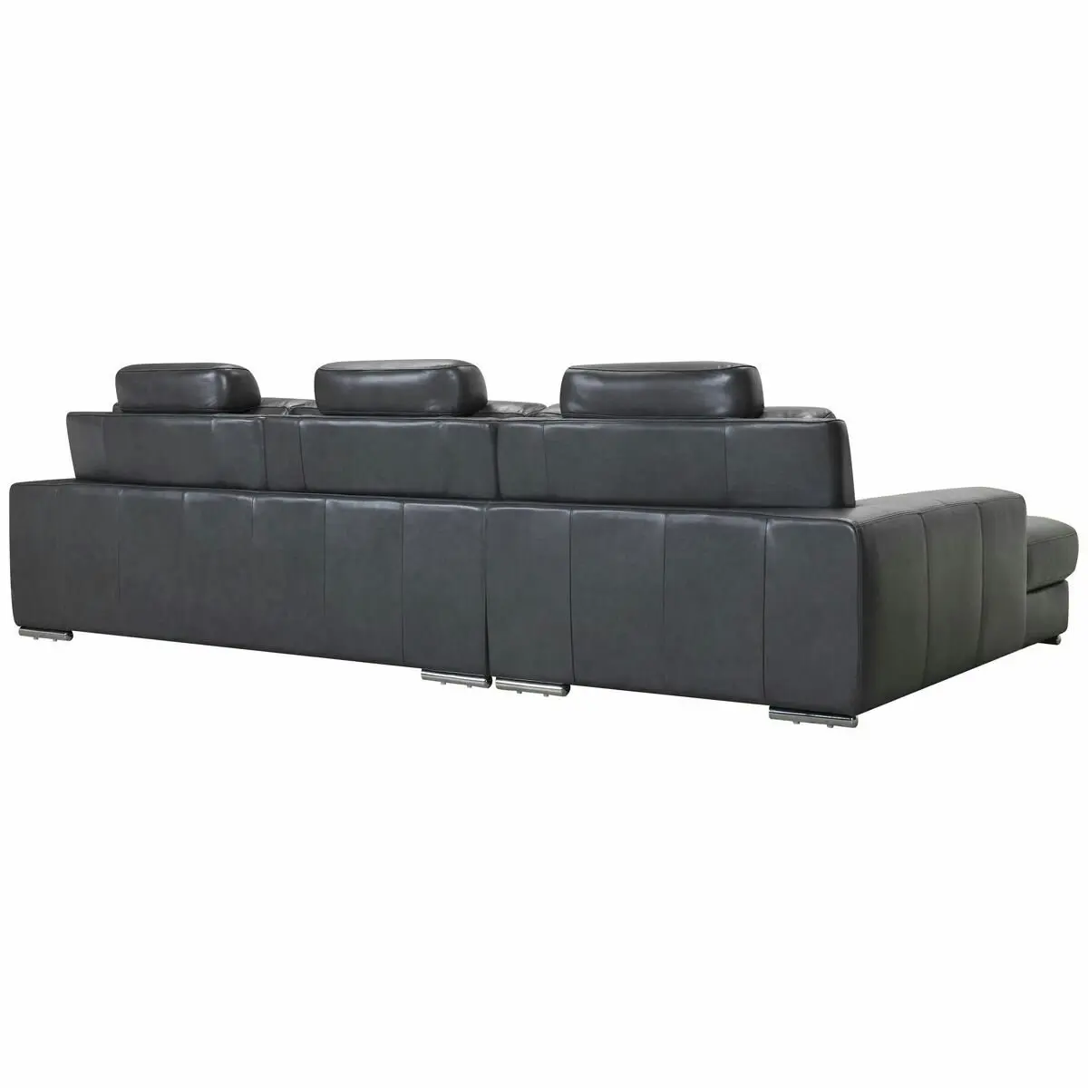 Kalona Ahlbeck Anthracite Three Seater Right Facing Chaise Sofa