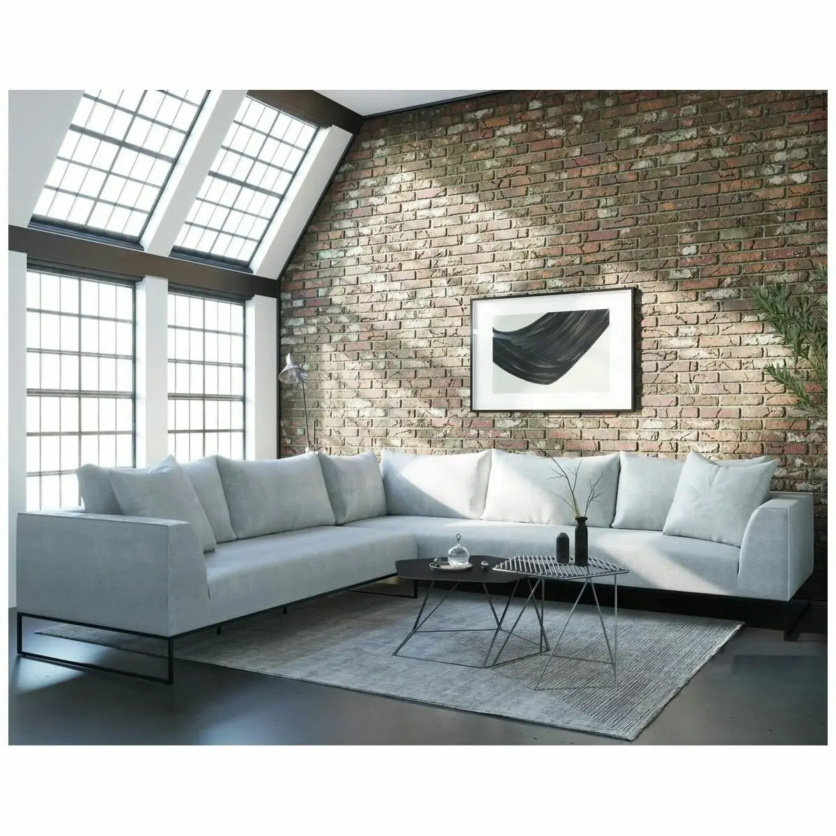 Kalona Vaeroy Modular Six Seater Left Facing Sofa Cloud