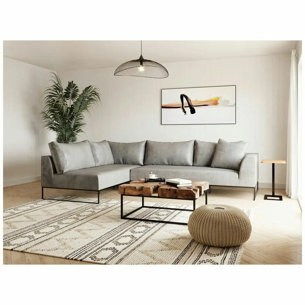 Kalona Vaeroy Modular Four Seater Right Facing Sofa Cloud