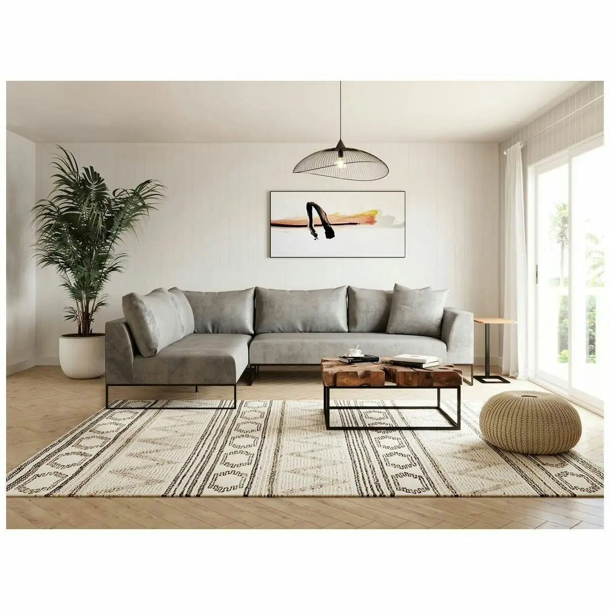 Kalona Vaeroy Modular Four Seater Right Facing Sofa Cloud