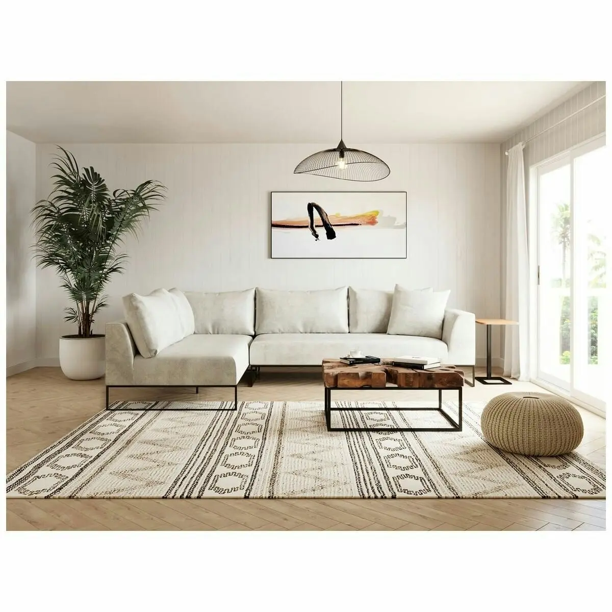 Kalona Vaeroy Modular Four Seater Right Facing Sofa Pearl