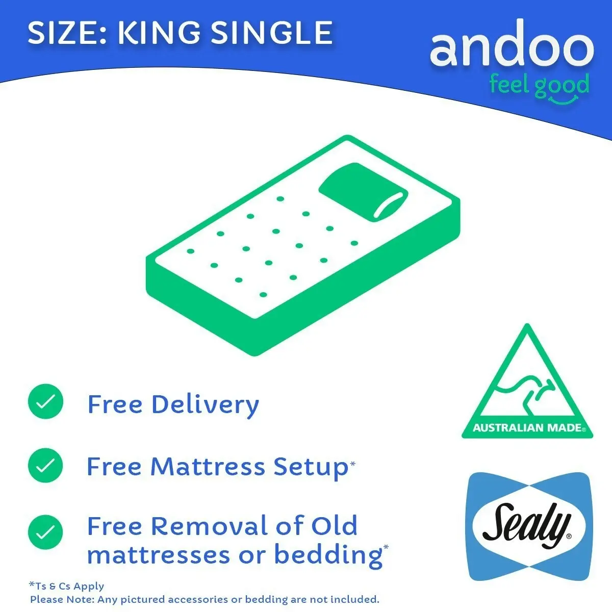 Sealy Advantage Lua Firm King Single Mattress -