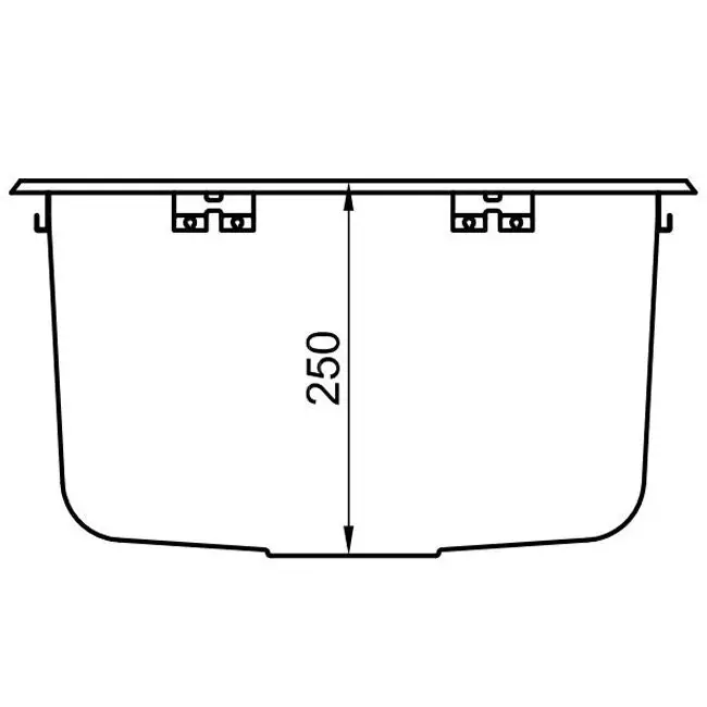 Abey The Leichardt 45L Single Inset Skinny Laundry Tub with Overflow