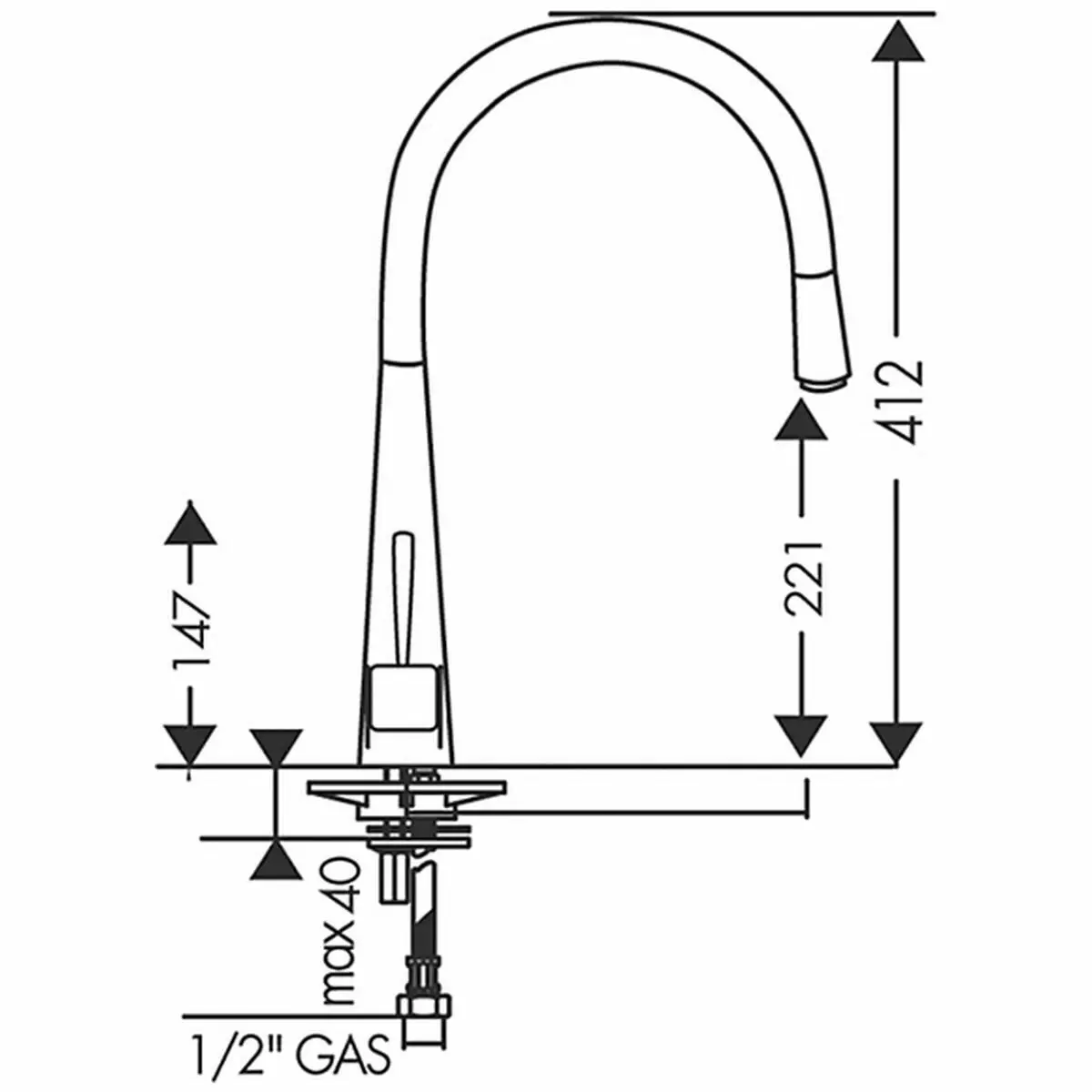 Franke Pyra Pull Out Tap